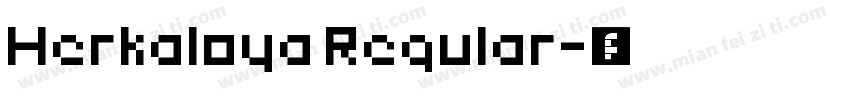 Herkaloya Regular字体转换